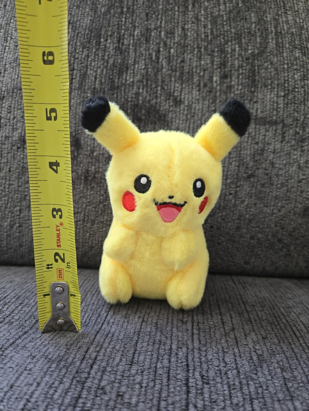 Pokemon Mini Pikachu Fluffy Plush Toy - Picture 2 of 8